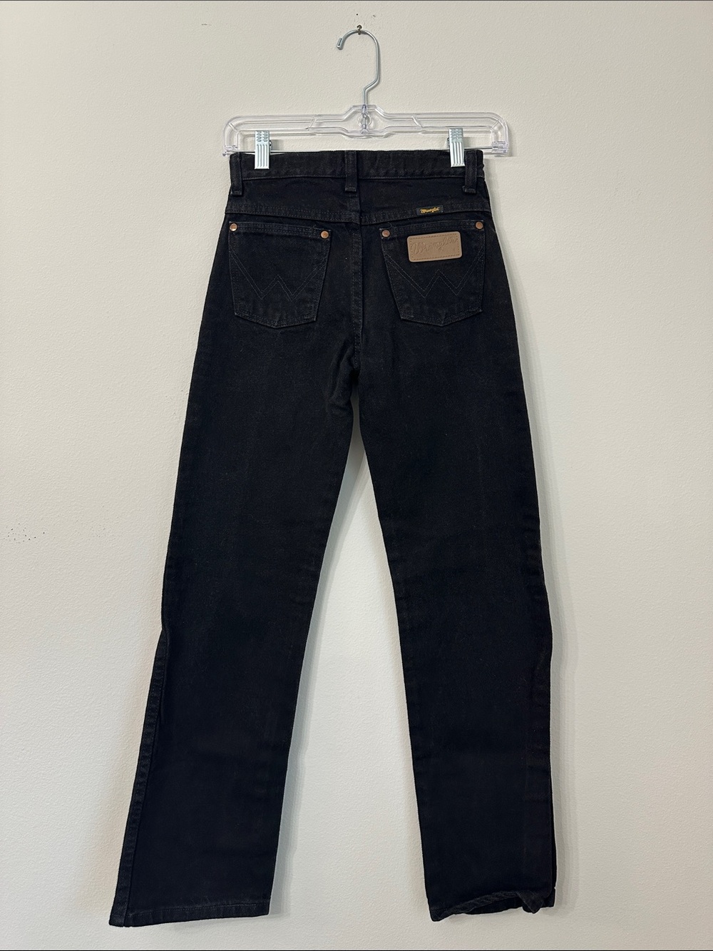 Wrangler Black Straight-Leg Jeans